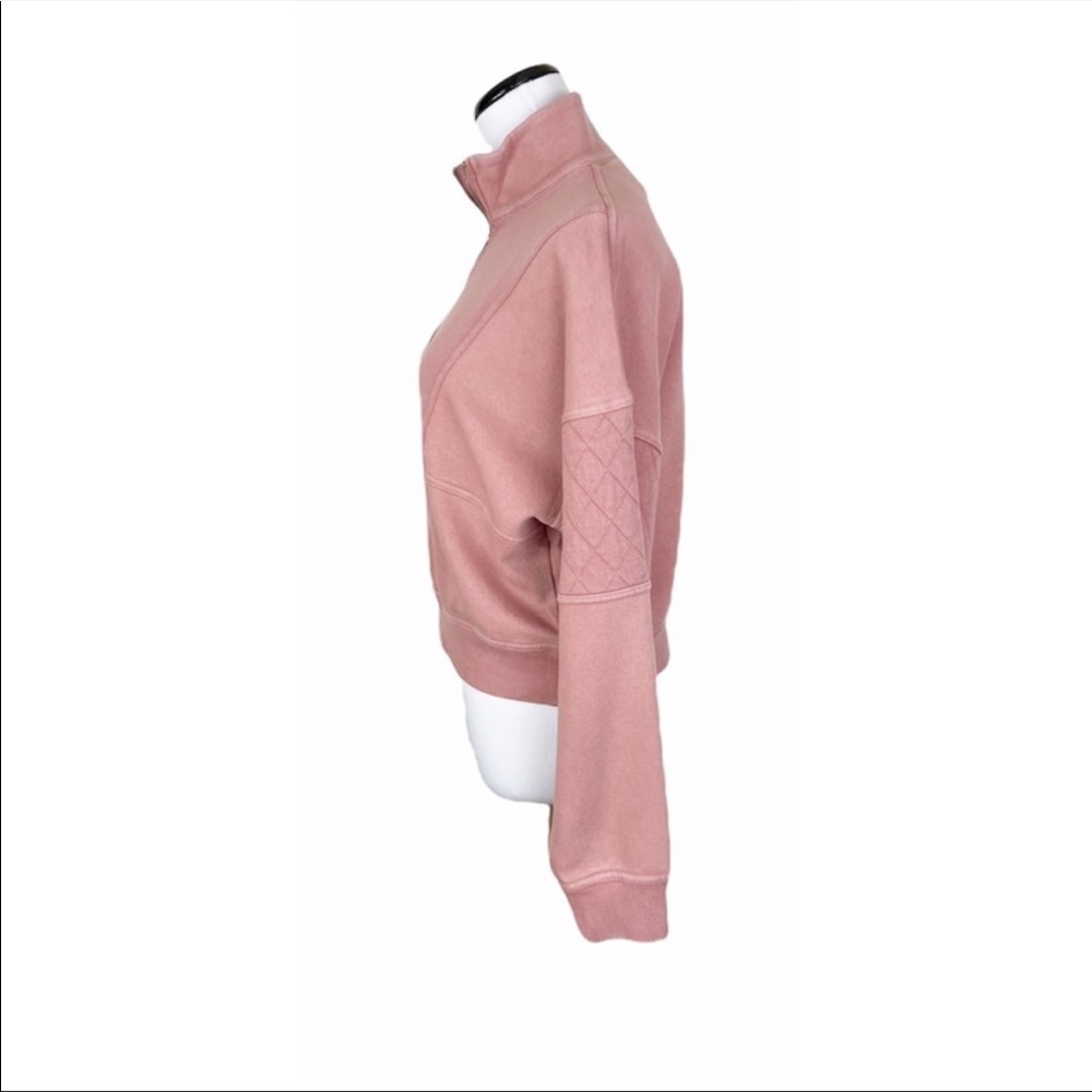 NWT Wild Fable Quilted Quarter Zip Sweatshirt - Picture 4 of 8